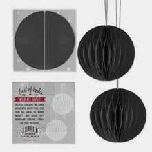Load image into Gallery viewer, Pair of Paper Baubles - Black