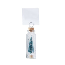 Load image into Gallery viewer, Ginger Ray Glass Bottle with Mini Tree Place Card Holders