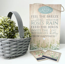 Load image into Gallery viewer, Grey Woven Lined Basket