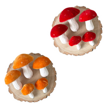 Load image into Gallery viewer, Velvet Toadstools Set - Orange