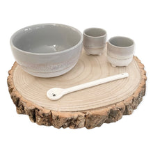 Load image into Gallery viewer, Sass & Belle Grey Glaze Egg Cup & Breakfast Bowl