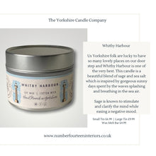 Load image into Gallery viewer, Whitby Harbour Tin Candle