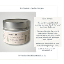 Load image into Gallery viewer, Fresh Ont' Line Tin Candle