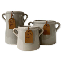 Load image into Gallery viewer, Medium Grey Vase With Handles