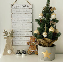 Load image into Gallery viewer, Winter Checklist Wooden Sign