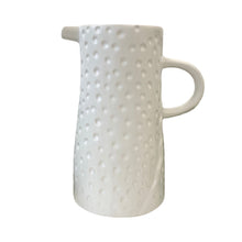 Load image into Gallery viewer, White Dimpled Jug