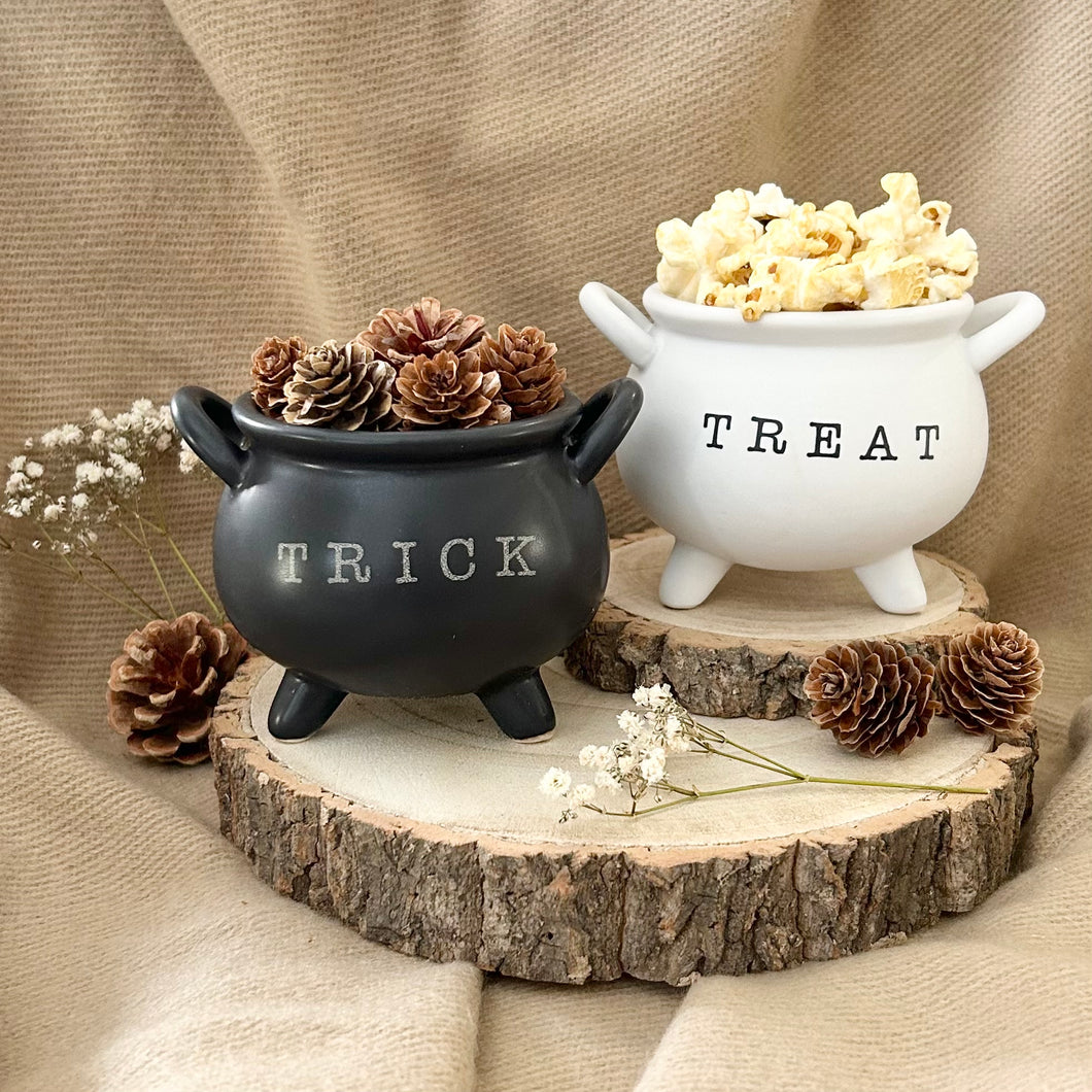 Trick or Treat Ceramic Cauldron Set