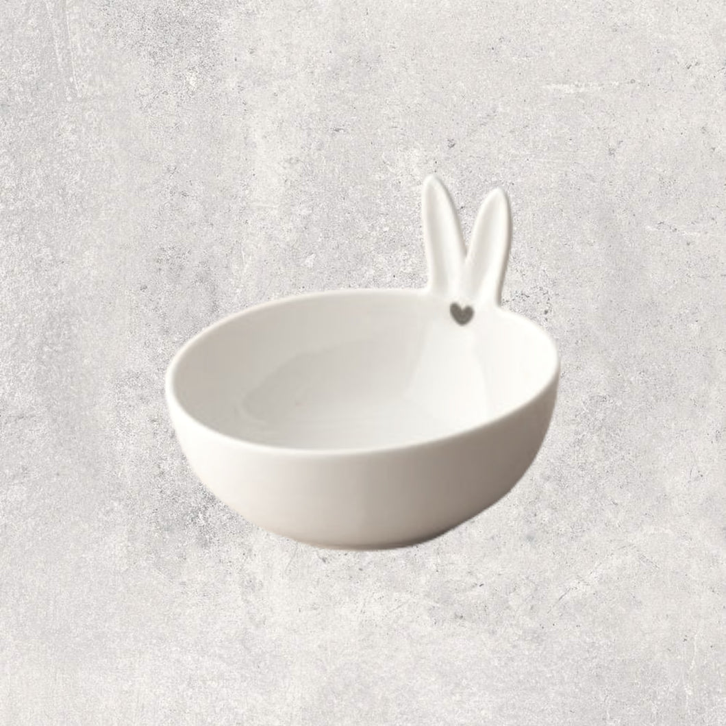 Bunny Ears Porcelain Trinket Dish