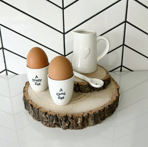 Porcelain Egg Cup - A Good Egg