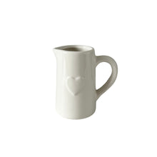 Load image into Gallery viewer, Embossed Heart Ceramic Jug
