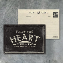 Load image into Gallery viewer, Follow Your Heart Postcard
