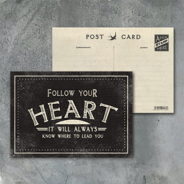 Follow Your Heart Postcard