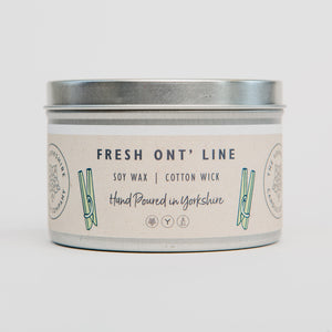 Fresh Ont' Line Tin Candle