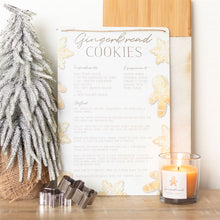Load image into Gallery viewer, Gingerbread Cookies Recipe Metal Sign
