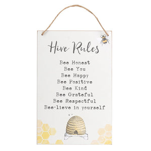 Hive Rules Sign