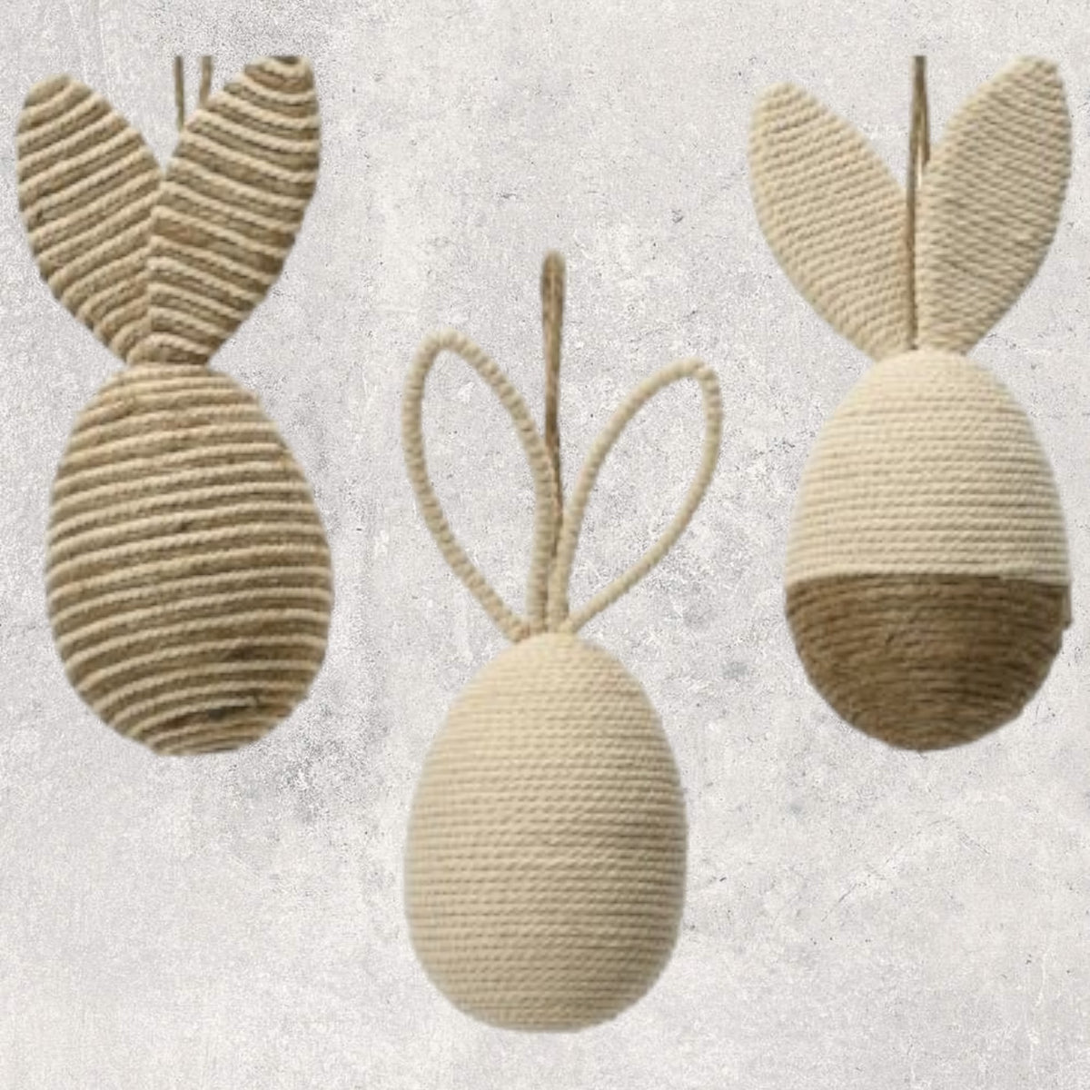 Extra Large Jute Bunny Hangers – Number Fourteen Interiors