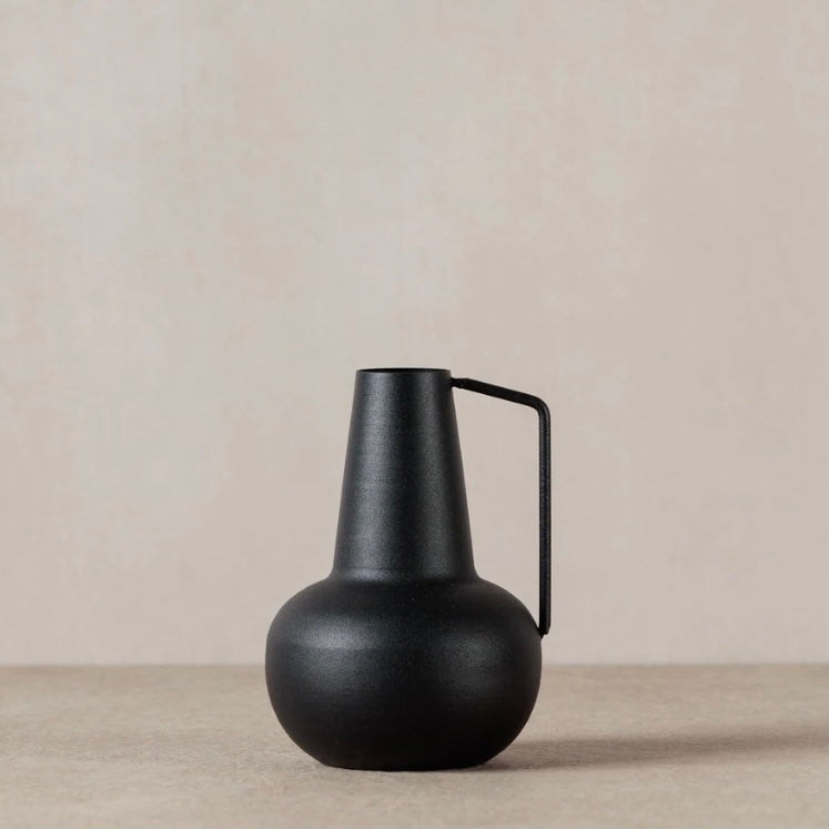 Mini Metal Vase - Black