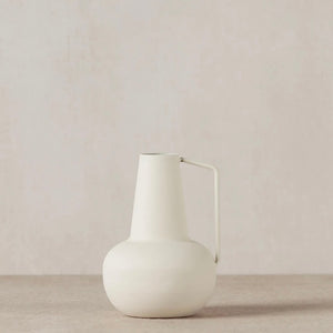 Mini Metal Vase - Ivory