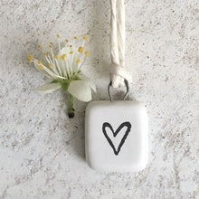 Load image into Gallery viewer, Mini Porcelain Heart Tag

