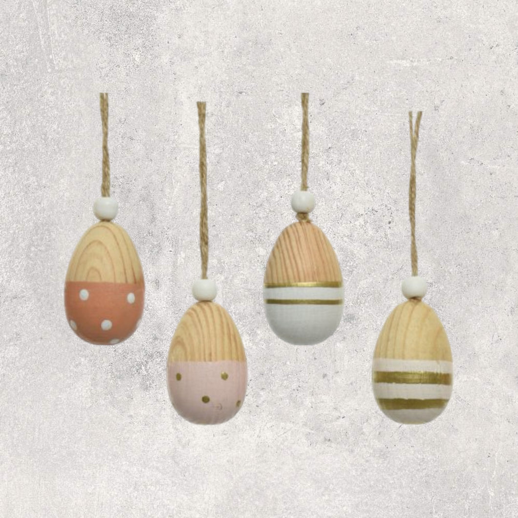Hanging Wooden Eggs