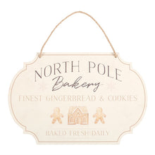 Load image into Gallery viewer, North Pole Bakery Hanging Sign
