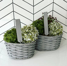 Load image into Gallery viewer, Grey Woven Lined Basket
