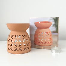 Load image into Gallery viewer, Geometric Terracotta Oil Burner
