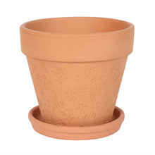 Load image into Gallery viewer, Engraved Botanical Terracotta Planter
