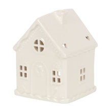 Load image into Gallery viewer, Gingerbread House Tealight Holder with Gingerbread Scented Tealights
