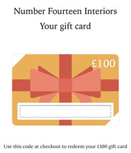 Load image into Gallery viewer, No14 Interiors Digital Gift Card
