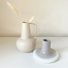 Load image into Gallery viewer, Sass &amp; Belle Grey Glaze Candlestick Holder
