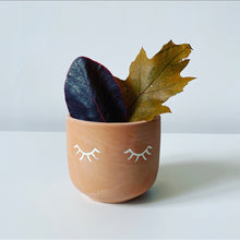Load image into Gallery viewer, Terracotta Eyes Shut Planter
