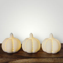 Load image into Gallery viewer, Light Up Ceramic Pumpkin
