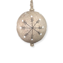 Load image into Gallery viewer, Wooden Bauble - Snowflake
