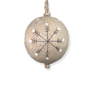 Wooden Bauble - Snowflake