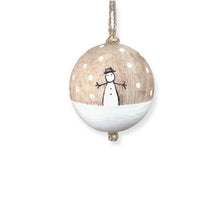 Load image into Gallery viewer, Wooden Bauble - Snowman
