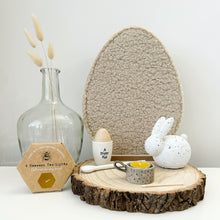 Load image into Gallery viewer, Boucle Egg on Wooden Stand
