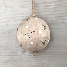 Load image into Gallery viewer, Wooden Bauble - Mistletoe Sprigs
