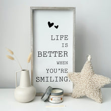 Load image into Gallery viewer, Wooden Sign - Smile

