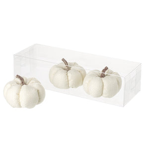 Linen Pumpkin Set - White