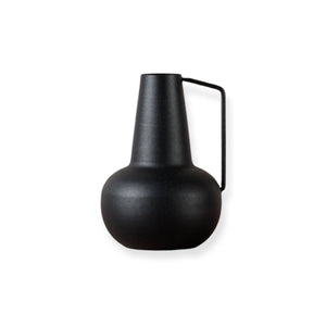 Mini Metal Vase - Black