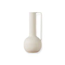 Load image into Gallery viewer, Medium Metal Vase - Ivory
