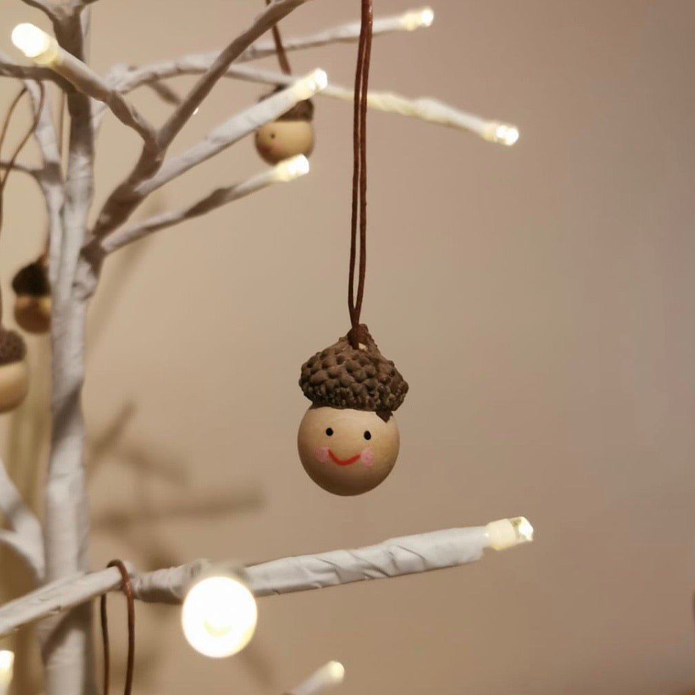 Mini Acorn Head Baubles