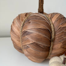 Load image into Gallery viewer, Brown Pumpkin with Rope Detail

